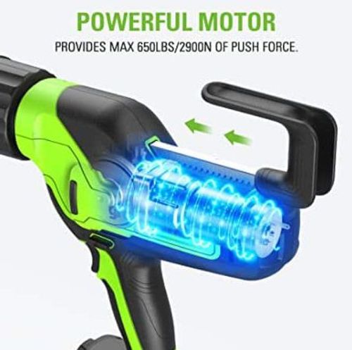אקדח הזרקה נטען 24V GREENWORKS דגם 99637-2 - כלי מקצועי עם כוח דחיקה 2900 ניוטון, 6 מצבי מהירות ותאורת LED לעבודות איטום והדבקה