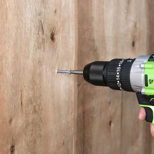 מברגה/מקדחה GREENWORKS GD24DD60 24V Brushless - מנוע מתקדם עם מומנט 60Nm, שתי מהירויות עבודה, כושר קידוח 38מ
