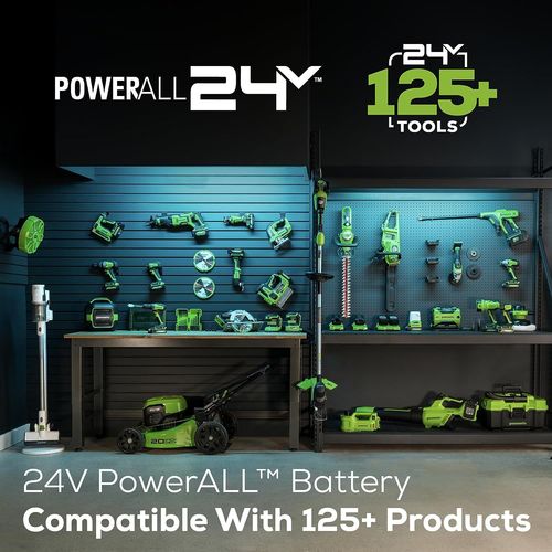 שואב/מפוח נטען GREENWORKS 24V דגם 99506-7 - מכשיר קומפקטי במשקל 1.1 ק