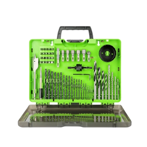 קיט 60 אביזרים למברגה ומקדחה במזוודה קשיחה - GREENWORKS 99498