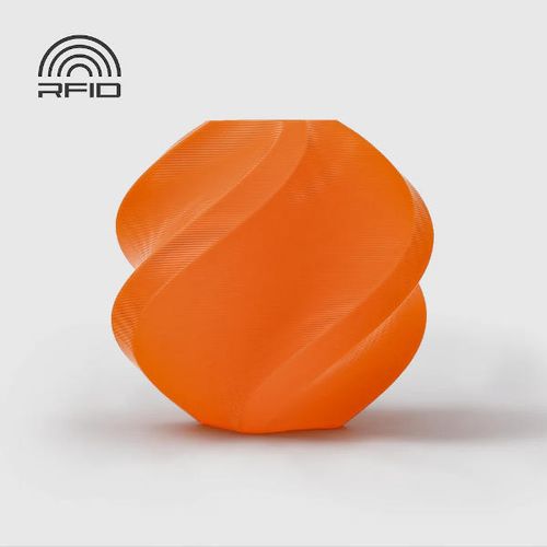 גליל פילמנט איכותי מתוצרת Bambu Lab מסוג PLA Basic בצבע כתום