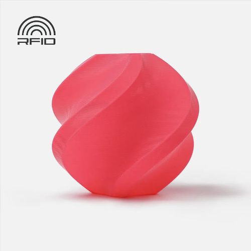 גליל פילמנט איכותי מתוצרת Bambu Lab מסוג PLA Basic בצבע ורוד