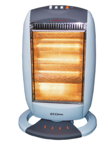 תנור קוורץ איכותי 1600W עומד - 4 דרגות חום ecoEURO