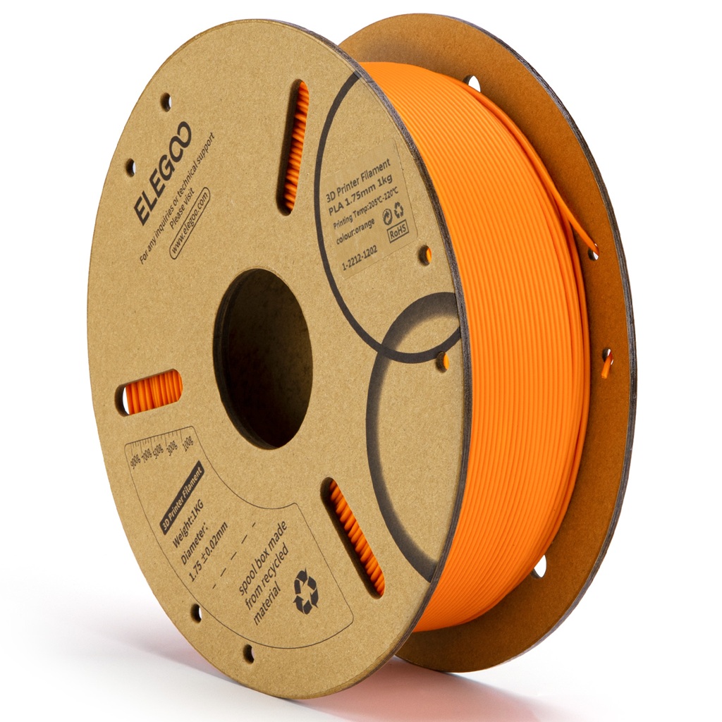 פילמנט PLA כתום 1 ק"ג 1.75 מ"מ - ELEGOO PLA Orange