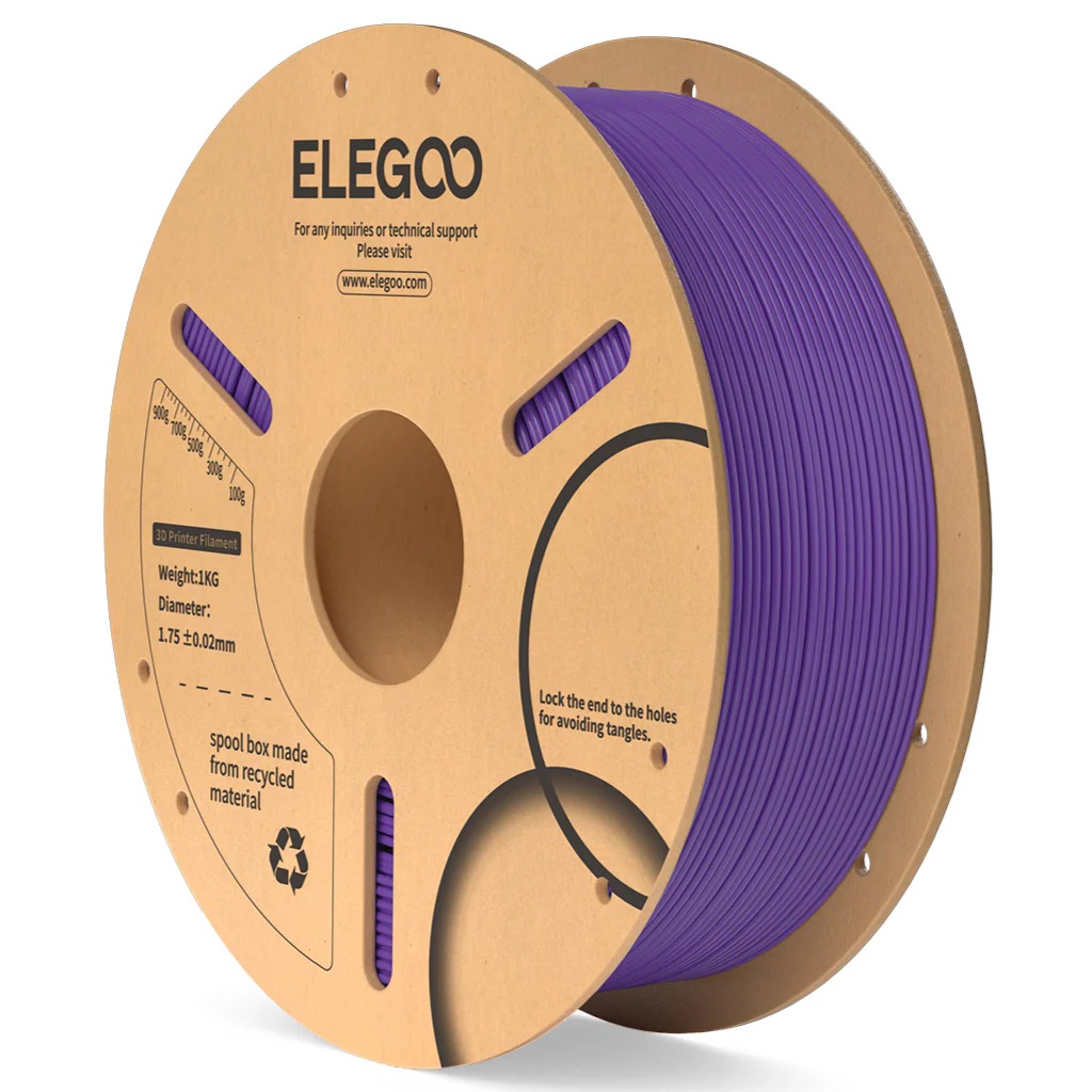 פילמנט PLA סגול 1 ק"ג 1.75 מ"מ - ELEGOO PLA Purple