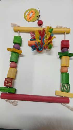 נדנדת חרוזים צבעונית לתוכי בינוני 40 ס