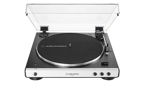פטיפון עם בלוטות' -  Audio Technica AT-LP60X BT - לבן/אפור