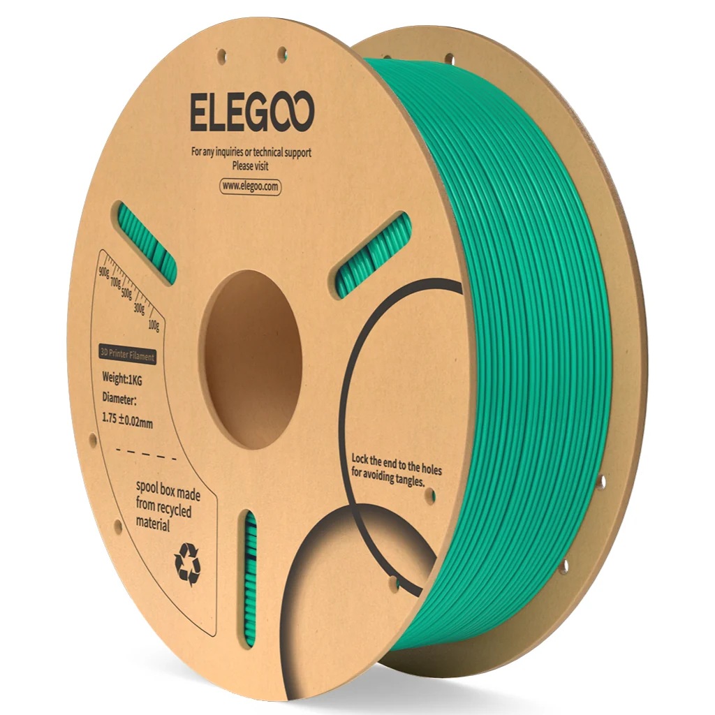 פילמנט PLA ירוק ים 1 ק"ג 1.75 מ"מ - ELEGOO PLA Sea Geen