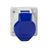 שקע ללוח 3X16A (510306) IP44 WALTHER