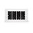 עמדת HOME & OFFICE תחת הטיח 8 מודול, ללא אביזרים NISKO