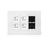 עמדת HOME & OFFICE תחת הטיח 6 מודול, 4 שקעים ומתאם ג NISKO
