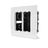 עמדת HOME & OFFICE תחת הטיח 4 מודול, ללא אביזרים NISKO