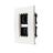 עמדת HOME & OFFICE תחת הטיח 2 מודול, ללא אביזרים NISKO
