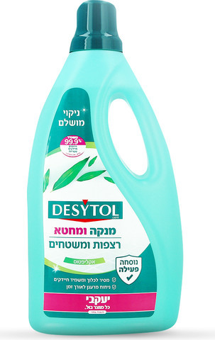 דזיטול - מנקה ומחטא רצפות גדול  2 ליטר