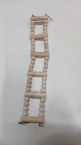 צעצוע סולם מעץ בגוון טבעי לבעלי כנף קטנים עד בינוניים 40 ס