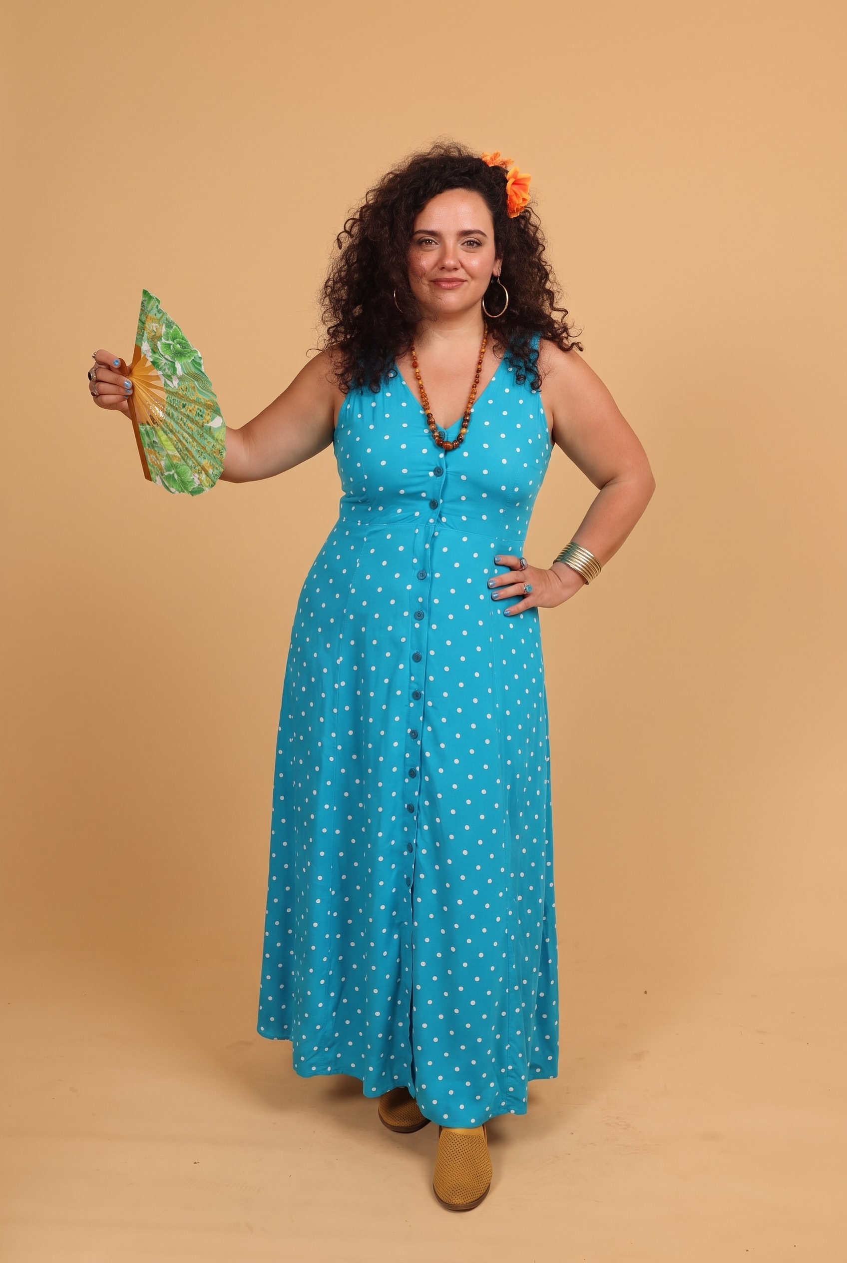 שמלת לולאות מקסי plus size