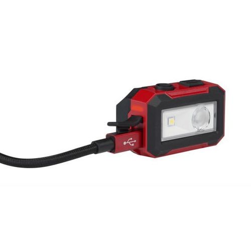 פנס ראש מילווקי 450 לומנס נטען USB עם סוללה 3AH ומטען 2012R / IR HL450 MILWAUKEE