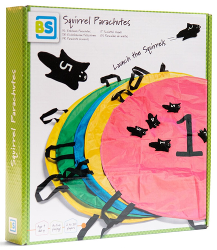 משחק הפעלה מקפיץ עם מצנחים - סנאים מעופפים Squirrel Parachutes
