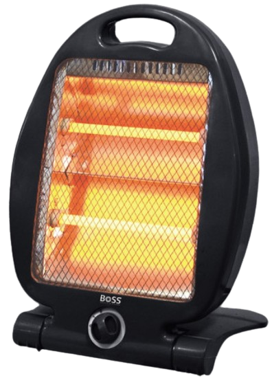 תנור חימום אינפרא 800W שחור לחימום מהיר ויעיל בבית ובמשרד