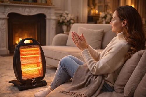 תנור חימום אינפרא 800 W שחור – חימום מהיר ויעיל לבית ולמשרד 
