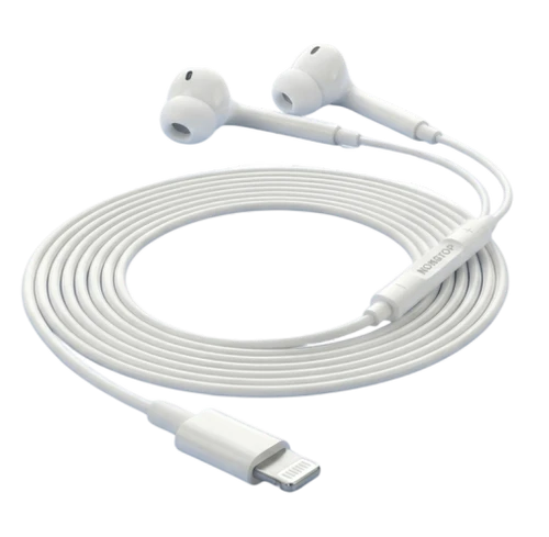 אוזניות כפתור חוטיות NONSTOP HearGo Soft Lightning