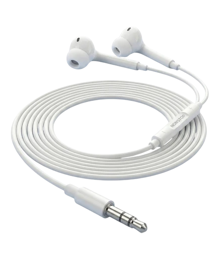 אוזניות כפתור חוטיות NONSTOP HearGo Soft 3.5mm