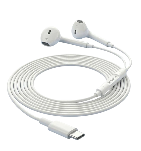אוזניות כפתור חוטיות NONSTOP HearGo Classic USB-C 