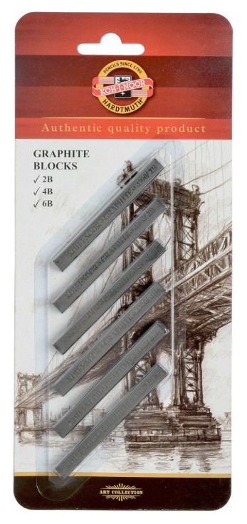 גרפיט, 6 יח GRAPHITE BLOCKS