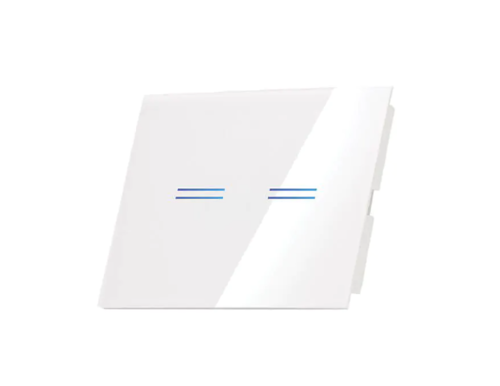 מתג זיגבי חכם 2 הדלקות- לבן semicom