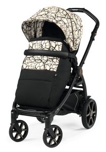 שלדה + מושב טיולון Book Lounge Modular - Graphic Gold           Peg perego