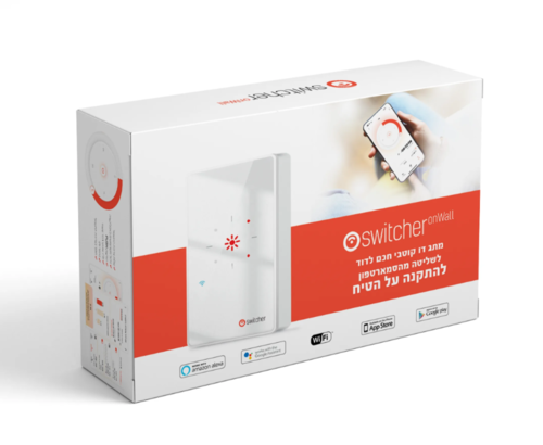 Switcher onWall – מתג חכם לדוד להתקנה על הטיח