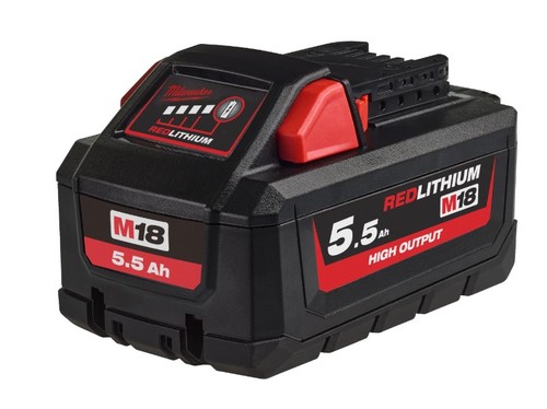 סוללה 5.5A מהסדרה החזקה HIGH OUTPUT M18 HB5.5