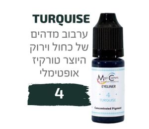 צבע פיגמנט איפור קבוע עיניים אייליינר TURQUISE 4