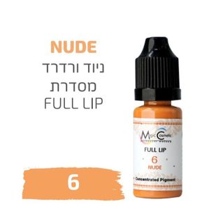 צבע פיגמנט איפור קבוע  לשפתיים NUDE 6