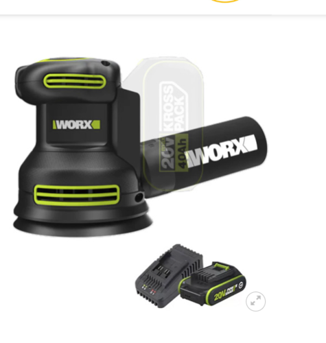 מלטשת נטענת 20V WU657.9.2  WORX WU657.9  [ סוללה + מטען ]