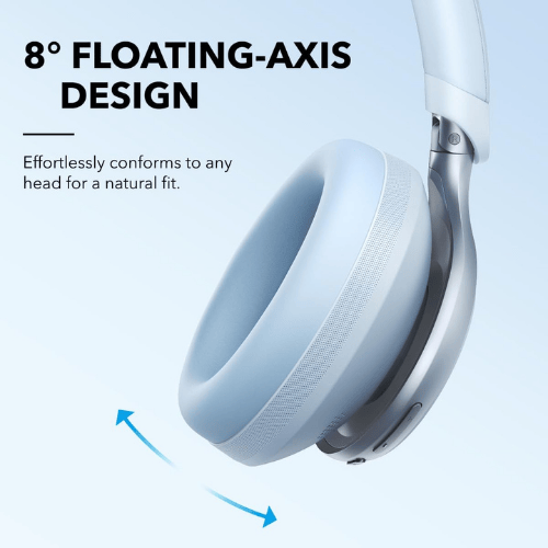אוזניות קשת אלחוטיות תכלת Anker Soundcore Space One A3035