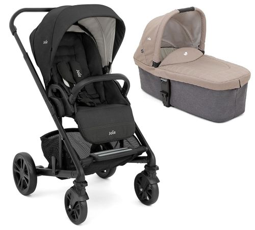 סט עגלת תינוק משולבת כרום Chrome - שחור/אפור ואפור/בז'