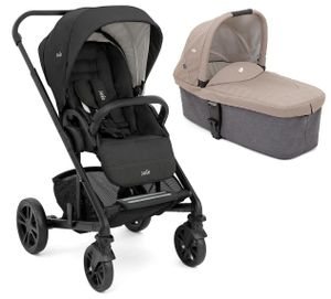 סט עגלת תינוק משולבת כרום Chrome - שחור/אפור ואפור/בז