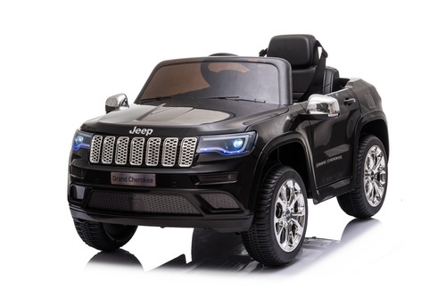 ג'יפ שחור ממונע 12V דגם JEEP GRAND CHEROKEE