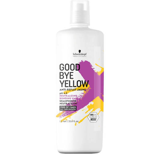 שמפו לניטרול גוון צהוב בשיער GOOD BYE YELLOW גוד ביי ילו שוורצקופף 1000 מ