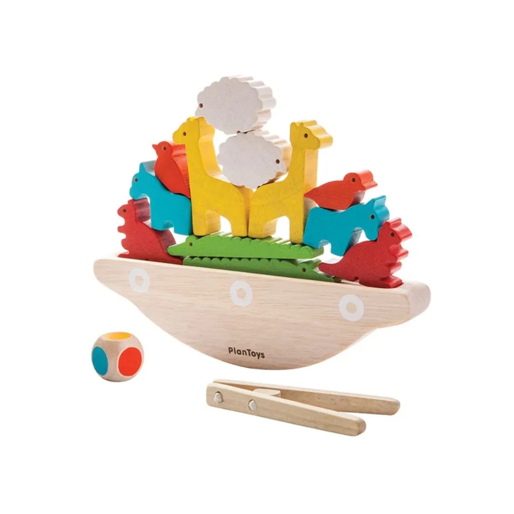 משחק שיווי משקל חיות - plan toys