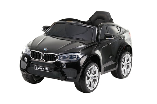 ג׳יפ שחור ממונע 12V דגם BMW X6M