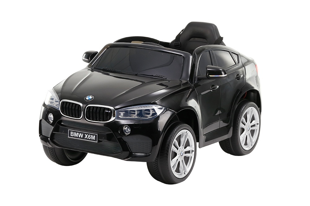 ג׳יפ שחור ממונע 12V דגם BMW X6M