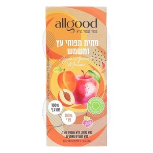 מחית תפוחי עץ ומשמש אורגני לל"ג 200 גרם -allgood