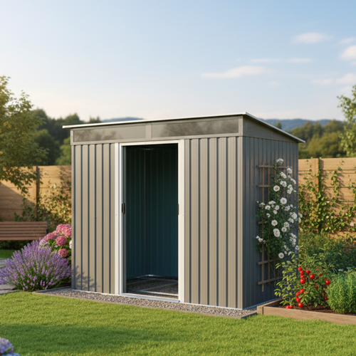 מחסן מתכת דגם Garden Top 2.38X1.74 PS68