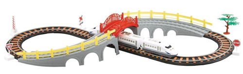 ערכת רכבת חשמלית עם מסלול 8 וגשר Rapid Transit