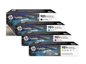 סט 4 דיו מקורי HP 981Y L0R13-6A