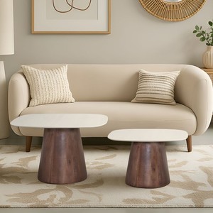 סידני | סט 2 שולחנות מרובעים