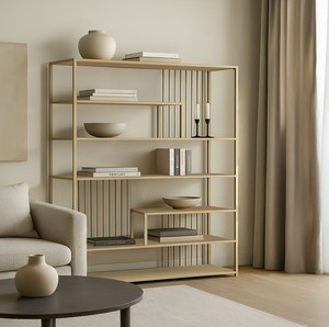 כוננית ברזל ופסים | שמנת