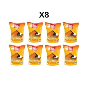 מארז 8 שקיות חול קריסטל סולו לחתולים 3.6 ליטר